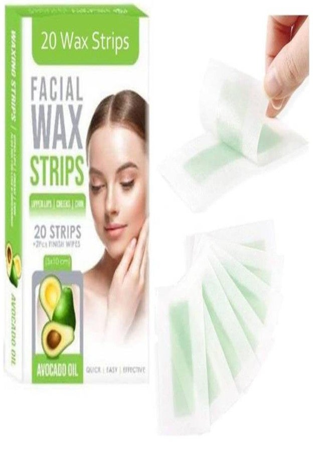 ROODILES Facial Wax Strips for Face, Upper Lip & Chin - Avocado Oil | 20 Ready-to-Use Strips + 2 Soothing Wipes | Deeply Nourishing & Gentle Hair Removal for Smooth, Glowing Skin - Image 4