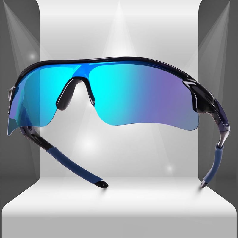 Dervin Non Polarized Oversized Sports Sunglasses for Men Women, Outdoor Cricket Cycling Hiking Fishing Sunglasses - Image 5