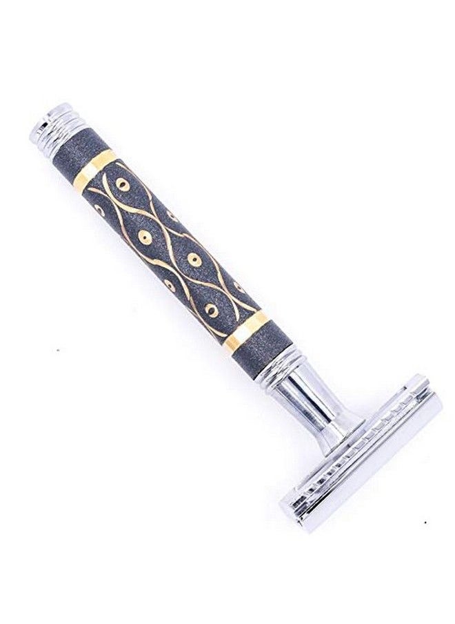 Parker Safety Razor Parker 65R Super Heavyweight Double Edge Safety Razor & 5 Premium Blades  - Image 5