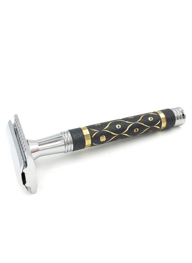 Parker Safety Razor Parker 65R Super Heavyweight Double Edge Safety Razor & 5 Premium Blades  - Image 3