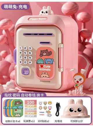 2024 Kids Safe Piggy Bank Password Lock Meng Meng rabbit [fingerprint password] charging package - pzsku/Z7648693DAF2144D9A29DZ/45/_/1735538124/47406eae-cba1-4aec-bd33-676068cd13c7