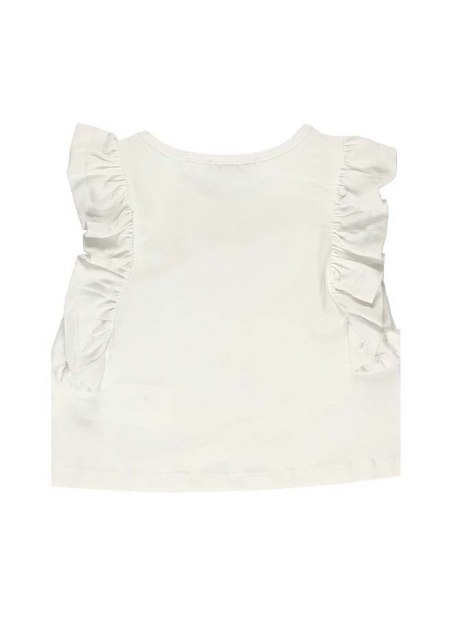 Panco Girls VACATION T-Shirt with Print Detail - Image 5