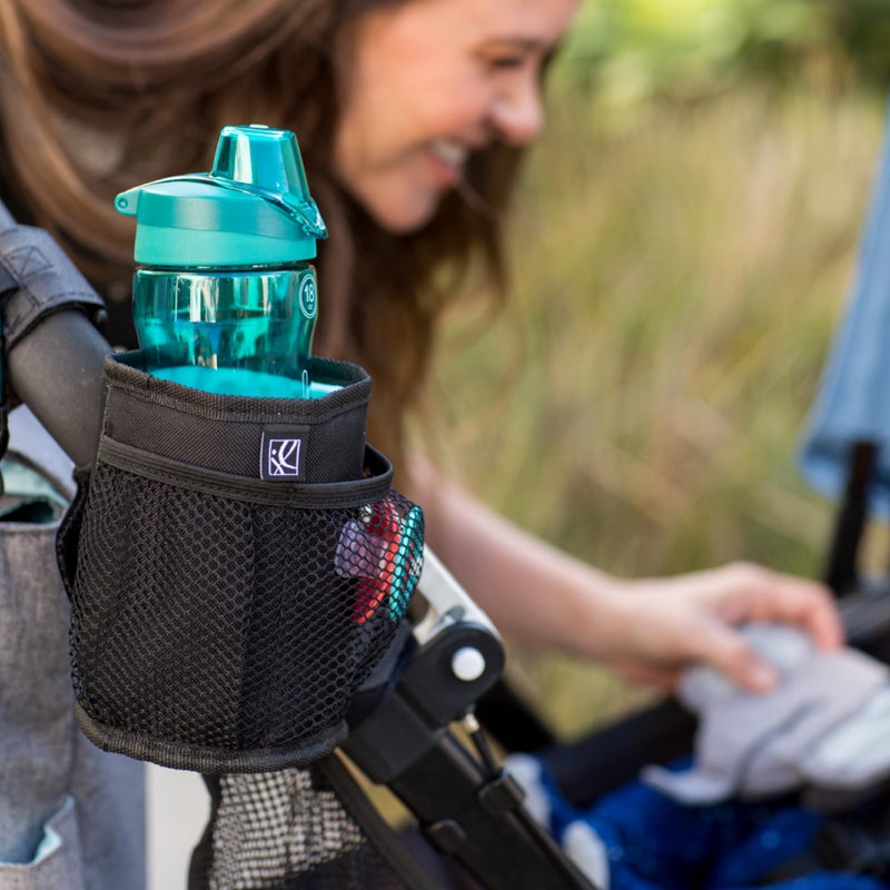 J.L. Childress Cup 'N Stuff Stroller Cup & Phone Holder - Accessories for Baby Strollers, Wheelchairs, Scooters, Walkers, Universal Fit for UPPAbaby, Doona, & More, Drink & Bottle Holder - Black - Image 5