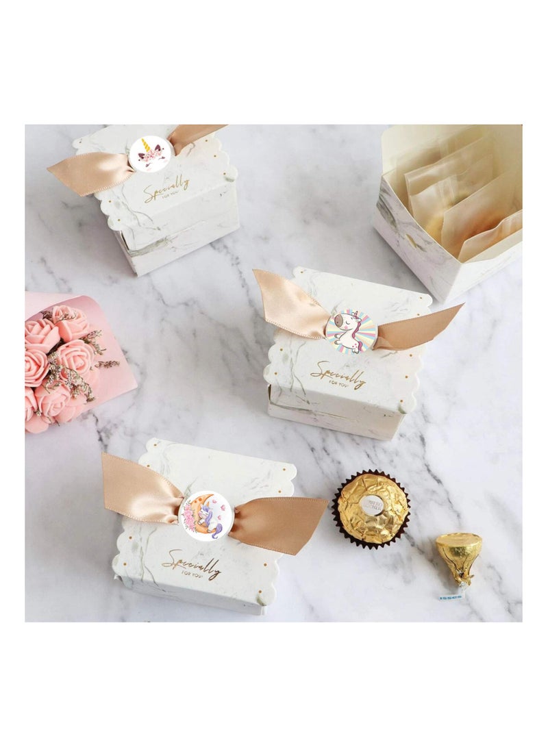 SYOSI 1000 Pieces Unicorn Label Stickers, Cute Unicorn Stickers DIY Unicorn Stickers 10 Style 1 Inch Unicorn Decoration Stickers Self Adhesive Stickers Kids Unicorn Stickers School Party Favors for Kids - Image 5