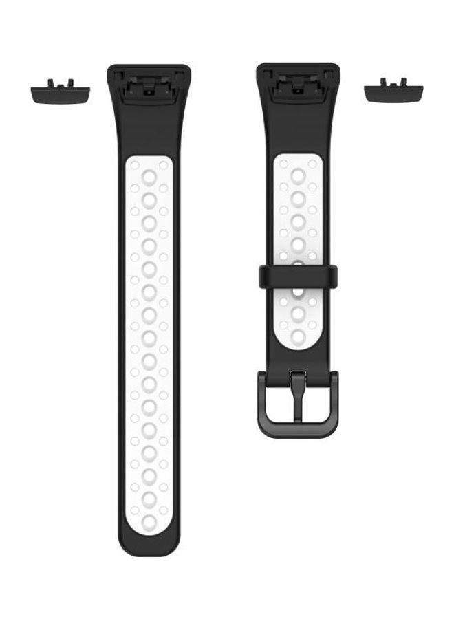 نيبمينينت سوار بديل لساعة هواوي باند 6 وهونر أسود/ أبيض - Image 2