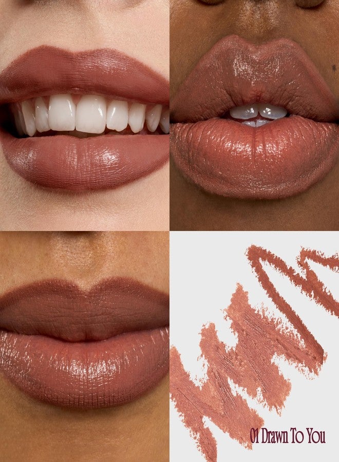 فوي قلم تحديد شفاه ثنائي اللون يدوم طويلاً من fwee، لون Drawn To You | قلم متعدد الاستخدامات، لمسة نهائية ساتانية | انسيابية فائقة، ثبات قوي، مقاوم للتلطخ، لون نيود دافئ | 1.2 غرام (01 Drawn To You) - Image 3