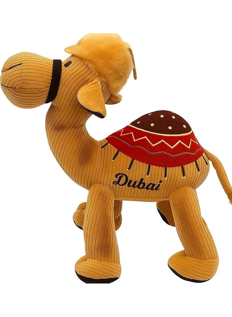Dubai 30 cm Plush Arabian Camel – Soft Stuffed Camel Toy for Home & Office Decor | Decorative Gift for Kids, Adults & Arabic Theme Spaces