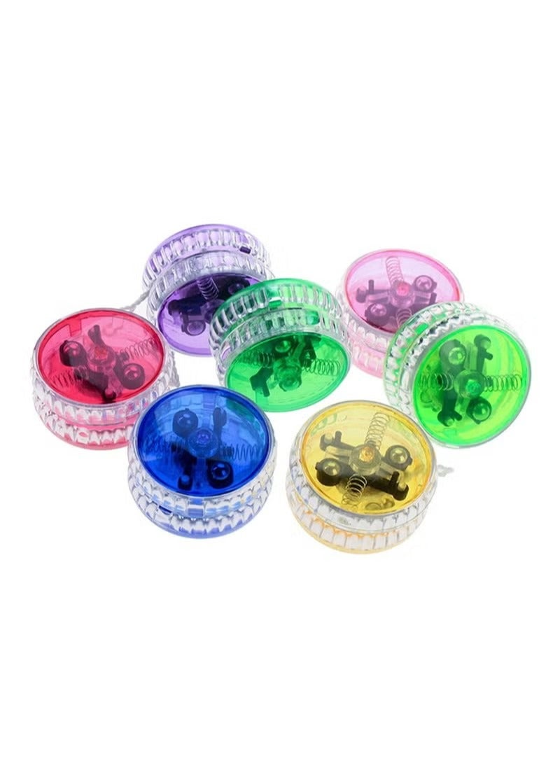 6 Pieces LED Light Yo Yo Responsive Ball Bearing Yo Yo Plastic Responsive Yo Yo Entertaining Yo Yo for Beginner Birthday Party Favors Goodie Bag Fillers Classroom Rewards, Random Colors - Image 1