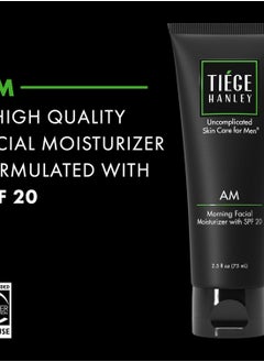 tiege hanley Tiege Hanley Mens Face Moisturizer, Morning Facial Moisturizer with SPF 20 - Men's Face & Skin Care Cream for Long-Lasting Hydration - Promotes Even...  - Image 2