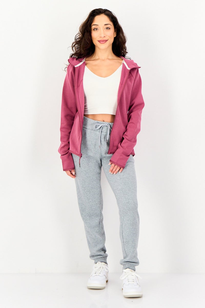 Nike Women Sportswear Fit Long Sleeve Outdoor Jacket, Pink - Image 4