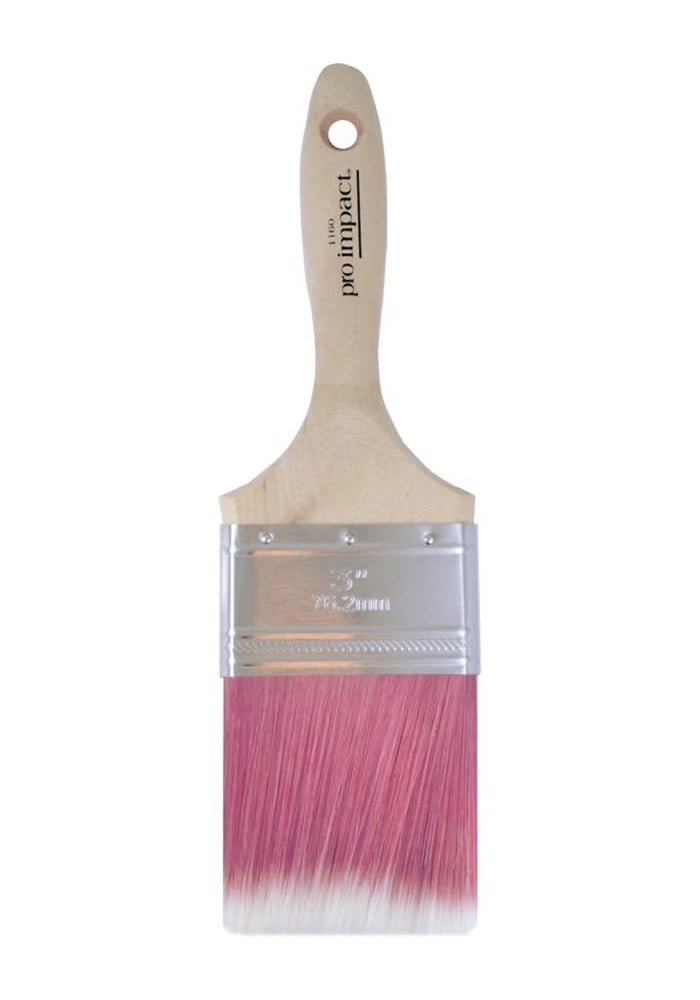 Linzer Pro Impact 1160 Varnish and Wall Paint Brush, 3-Inch Width, Chiseled Polyester Blend - Image 1