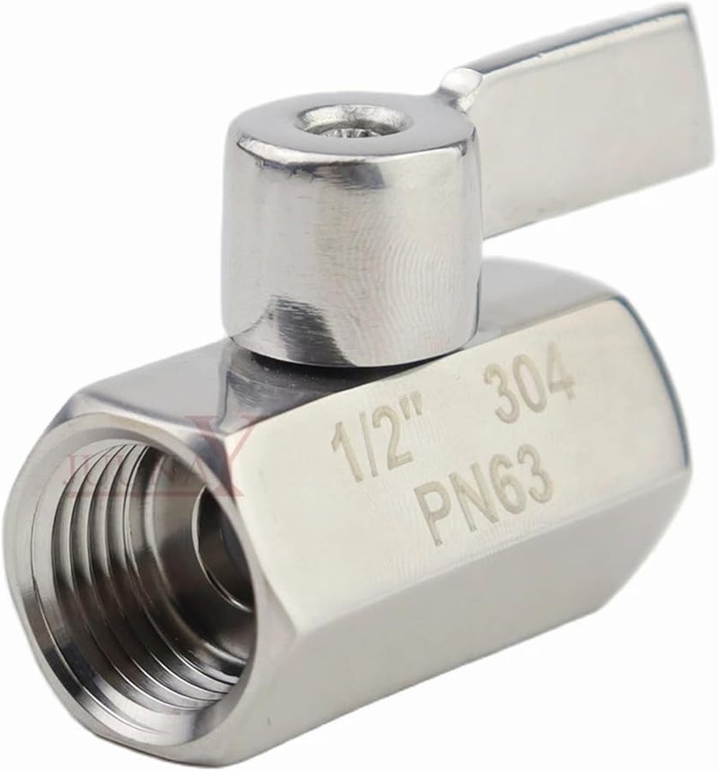 1 4 Inch 304 Stainless Steel Mini Ball Valve Male X Male Thread For Water Oil Acid - Image 5