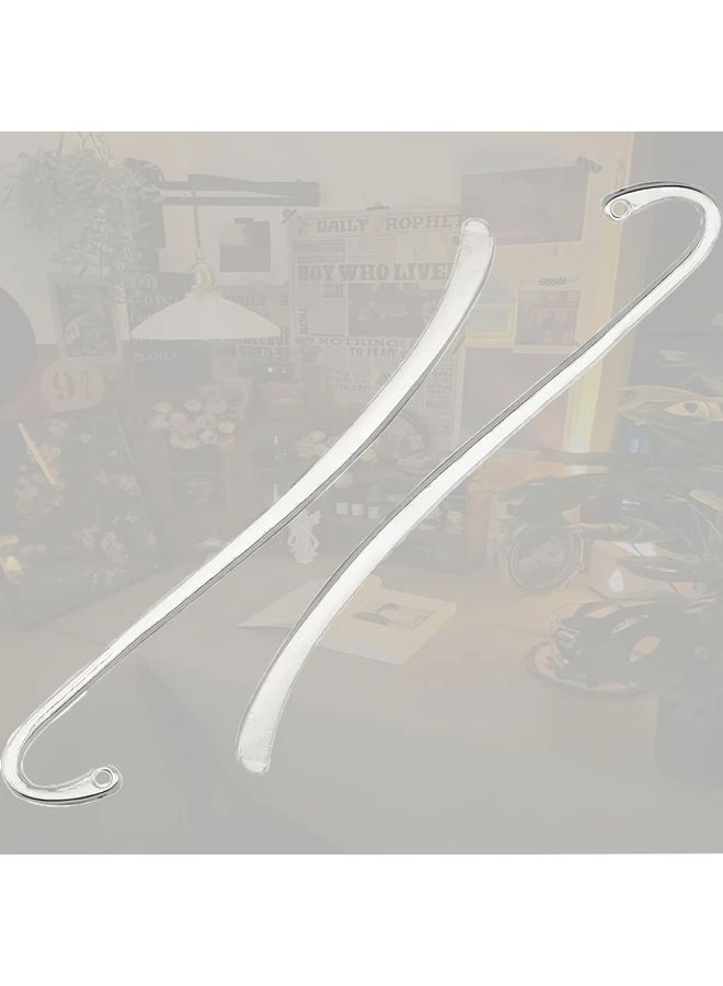 Aluminum Alloy Bookmark 12 Pack Silver Glossy Finish Elegant Page Markers - Image 1