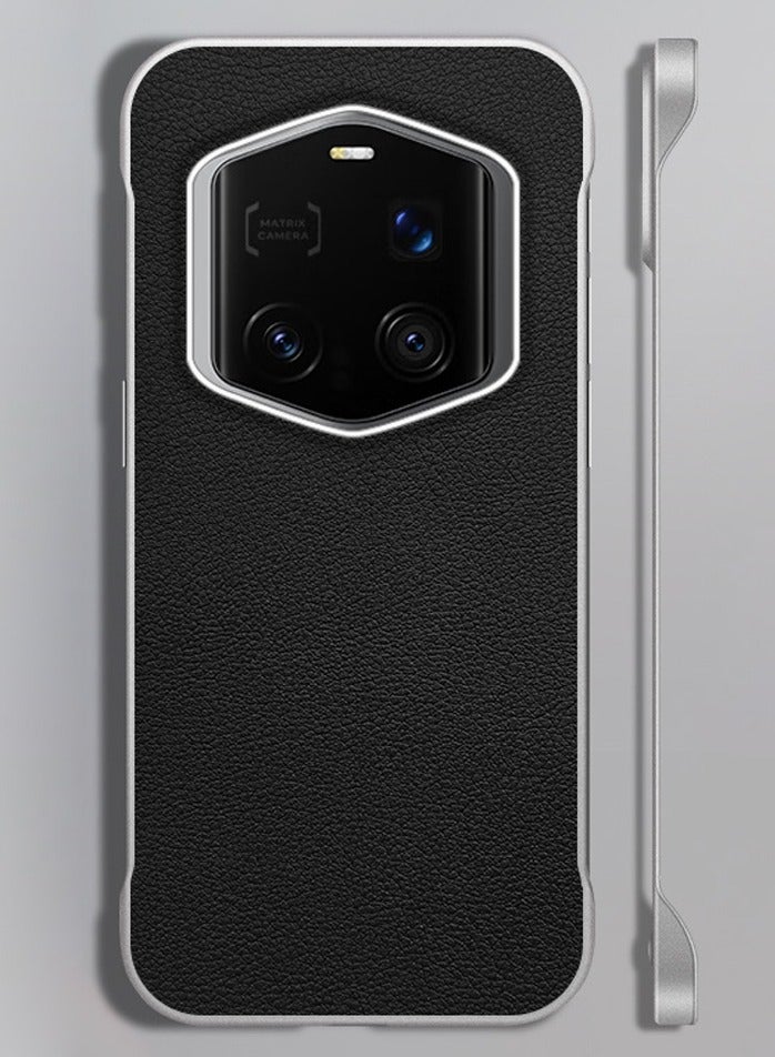 general Frameless Case Compatible with Honor Magic 7 RSR Porsche Design, Ultra-thin Skin-friendly Plain Leather Case Anti-Drop Anti-Fingerprint Shockproof Protective Cover - Image 1