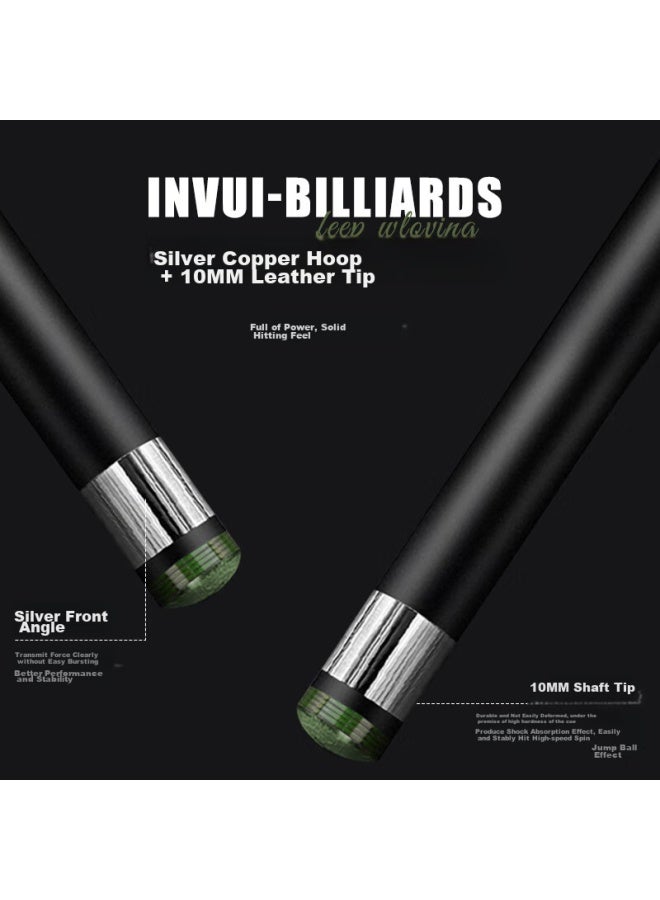Invui Billiard Cue, Carbon Fiber Small Tip Cue, Detachable Chinese Black 8 High-tech Pool Cue Cr03 - Image 3