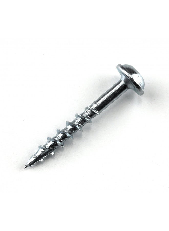 Kreg Kreg SML-C125-100 Zinc Pocket Screws, 1 1/4 Inch, 8 Coarse Thread, Maxi-Loc Head (100 Count) 