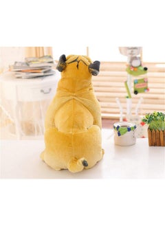 Tickles Tickles Pug Dog Soft Stuffed Plush Animal Toy for Kids Boys Girls Home Decoration (Size: 25 cm Color: Brown)  - Image 4