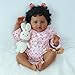 SCOM Black Reborn Baby Doll 18 Inch Realistic African American Girl Looking Real Lifelike Baby with Soft Cloth Newborn Weighted Brown Hispanic Doll with Full Vinyl Body for 3 4 5 6 Year Old Gift - Image 4