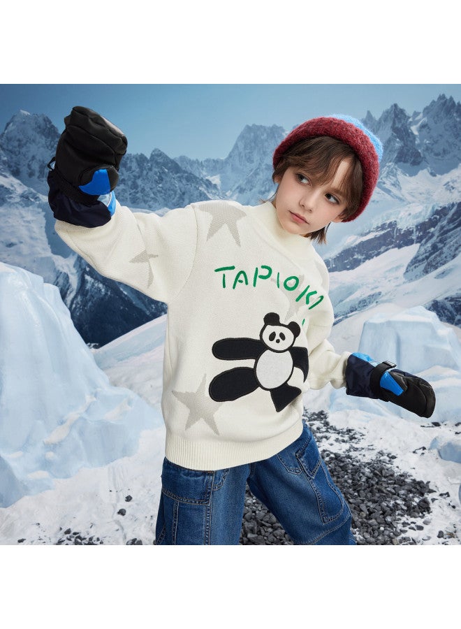 مكد سترة Mqd للأولاد بنجمة كرتونية بخمس نقاط ورقبة نصف سلحفاة للربيع والخريف - Image 2