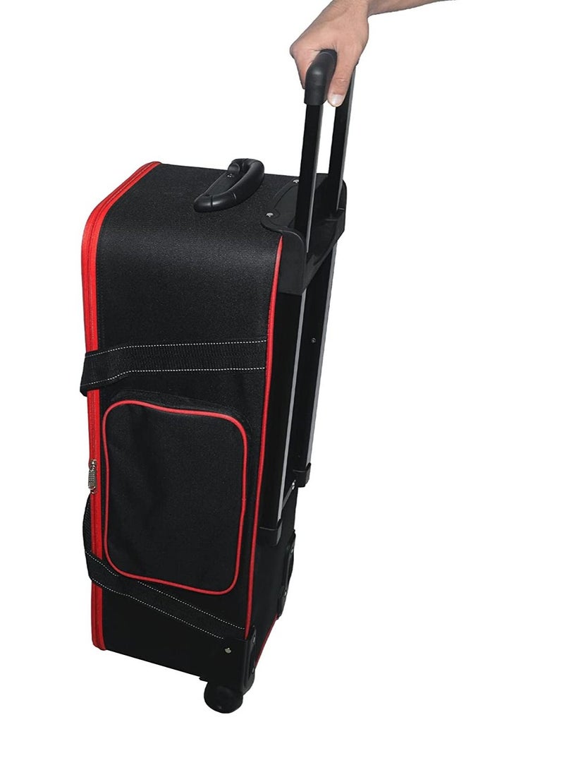 Coopic حقيبة نقل معدات استوديو التصوير COOPIC TB-75 78x27x27 سم مع أحزمة وحجرة مبطنة وعجلات ومقبض لحامل الإضاءة، الحامل الثلاثي، ضوء الفلاش، المظلة، استوديو التصوير وغيرها من الملحقات - Image 3