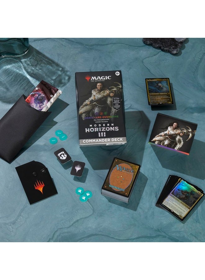Magic the Gathering Magic: The Gathering Modern Horizons 3 Commander Deck - Graveyard Overdrive (100-Card Deck, 2-Card Collector Booster Sample Pack + Accessories)  - Image 3