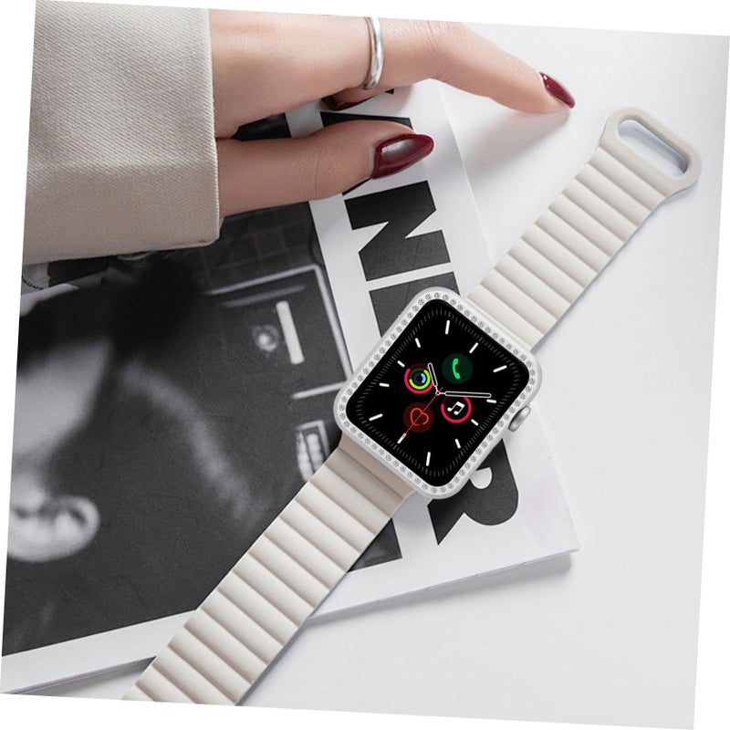 Aluminum Alloy Diamond Watch Face Frame Case Bumper For Smartwatch - Image 5