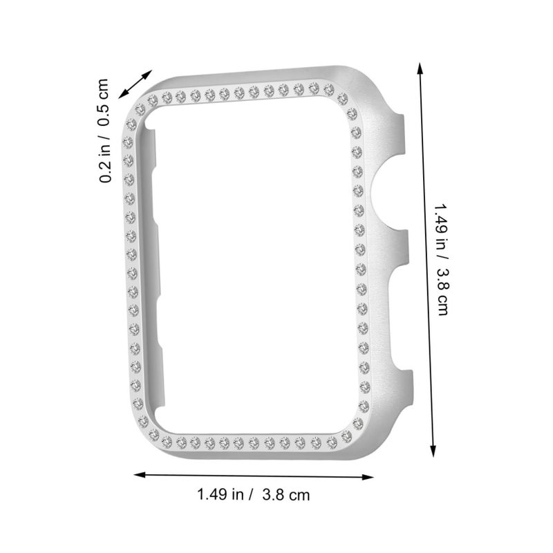 Aluminum Alloy Diamond Watch Face Frame Case Bumper For Smartwatch - Image 3