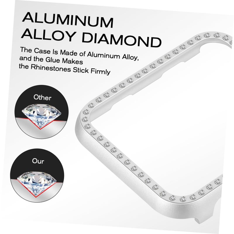 Aluminum Alloy Diamond Watch Face Frame Case Bumper For Smartwatch - Image 4