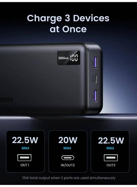 Ugreen UGREEN 20000mAh 20W Two-way Fast Charging Power Bank | Best Price Egypt | Cairo, Giza