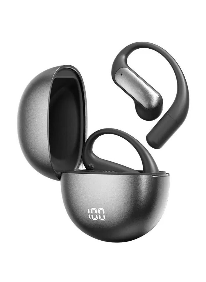 ألترون سماعات أذن رياضية لاسلكية ALTRONE مفتوحة الأذن بتقنية البلوتوث 5.4 مع علبة شحن، ترجمة فورية، صوت اتجاهي خالٍ من الضوضاء، تحكم باللمس، مقاومة للماء، عمر بطارية طويل - Image 2