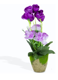 Artificial Flowers Potted Plant for Indoor Outdoor Office Home Garden Party Decoration (30cm, Purple) - pzsku/Z7649C807E9A9EF799F33Z/45/_/1706684322/762b98f6-3908-4bb4-9e67-a9bb34b1fd64