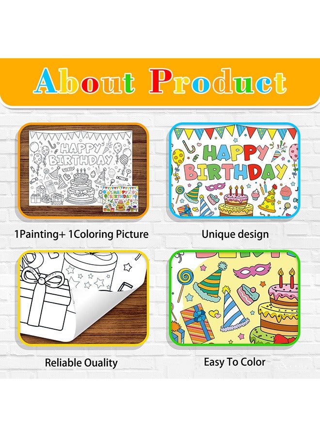 DIY Giant Coloring Poster for Classroom Wall - Versatile 31.4 x 43.4 Inches Birthday Activity Poster/ Table Cover, School Parties, Birthday Party and Special Events Decoration  - Image 5