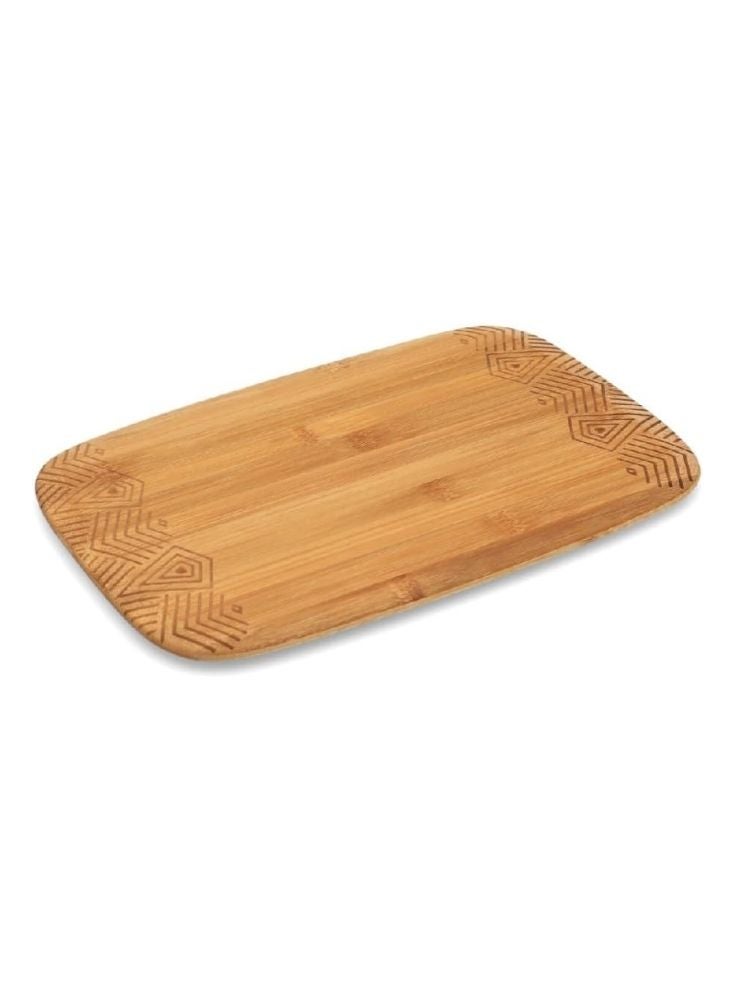 Bamboo Engraved Bamboo Rectangular Serving Board – Stylish Wooden Platter - Image 2