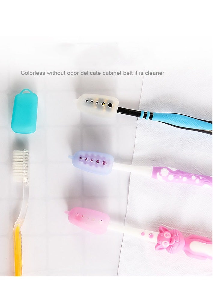 Generic - 10 Packs Travel Toothbrush Covers, Silicone Toothbrush Head Case or for Electric Toothbrush Replacement Head and Manual Toothbrush, Toothbrush Travel Essentials - Image 1