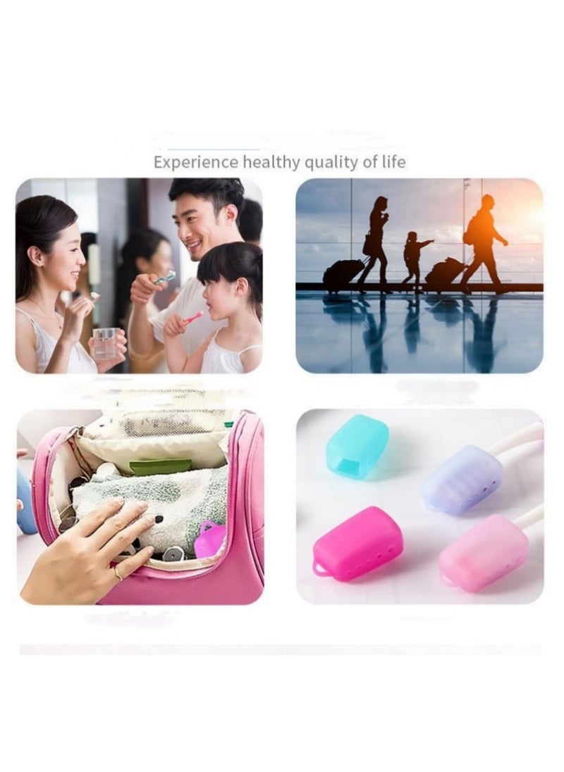 Generic - 10 Packs Travel Toothbrush Covers, Silicone Toothbrush Head Case or for Electric Toothbrush Replacement Head and Manual Toothbrush, Toothbrush Travel Essentials - Image 1
