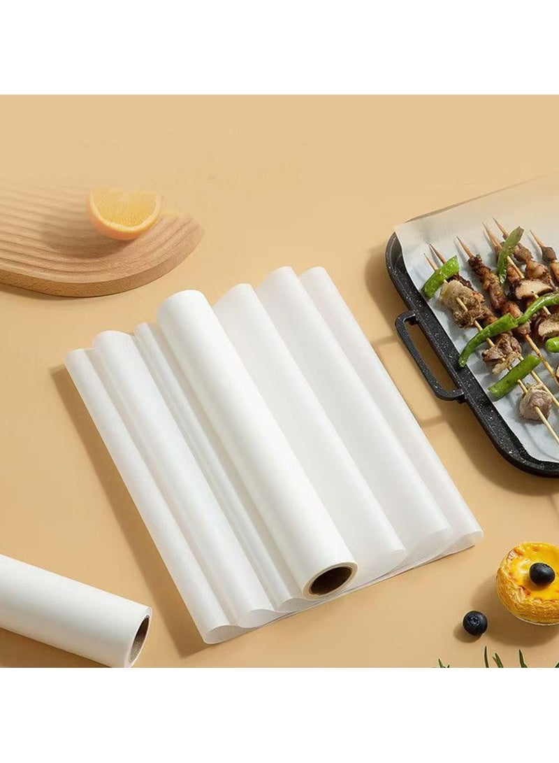 5m Parchment Paper Baking Sheets Non-Stick Precut for Baking Grilling Air Fryer Steaming Cookie Disposable Mats - Image 1