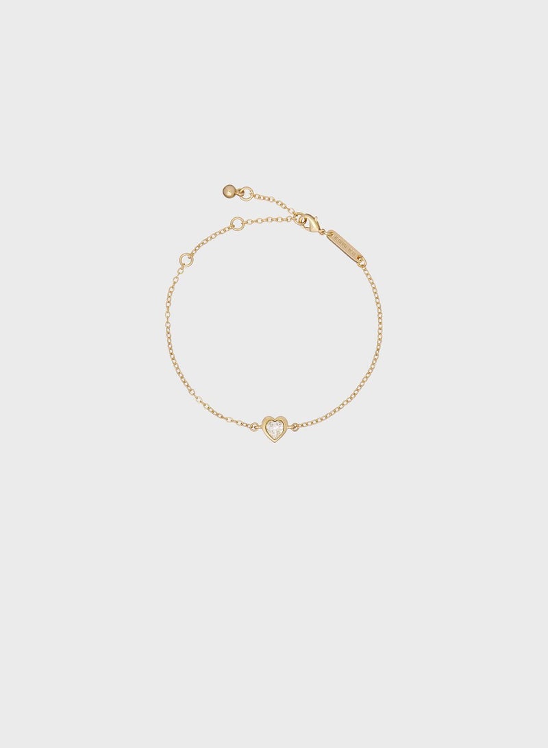 Ted Baker Hansa Crystal Heart Bracelet - Image 1