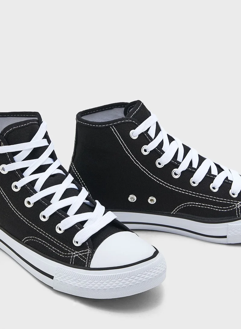 Ginger High Top Canvas Sneakers