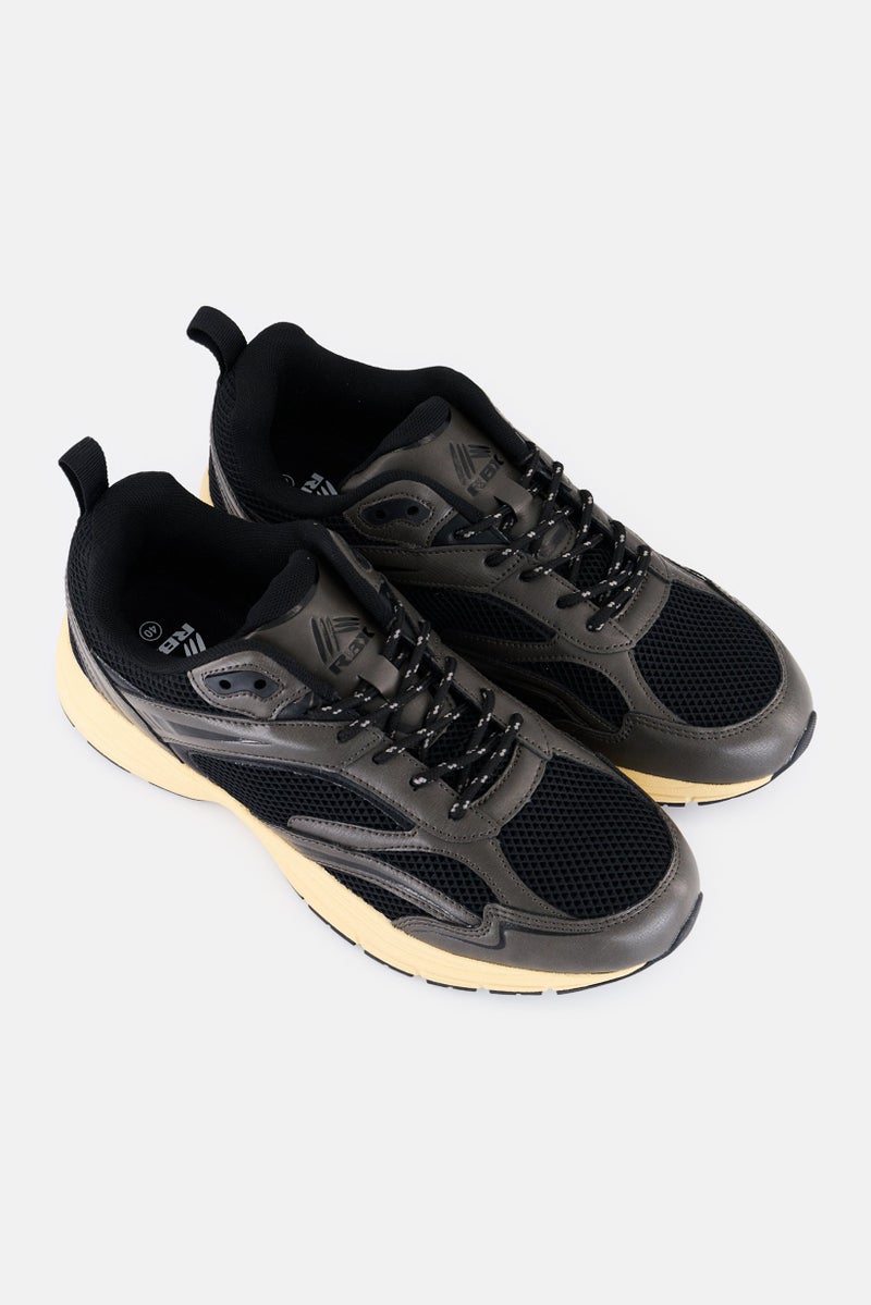 RBX Men Lace Up Training Shoes, Black - Image 2