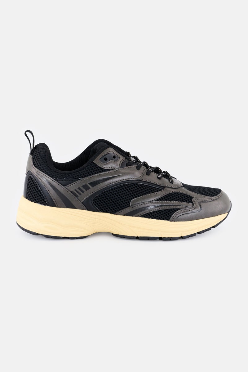 RBX Men Lace Up Training Shoes, Black - Image 4