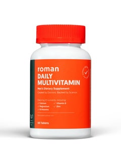 Roman Daily Multivitamin For Men ; Supports Physical Activity Brain + Heart Health And Immune System With 23 Key Nutrients Including Calcium Magnesium And Zinc ; 30 Day Supply (60 Tablets)  - Image 3