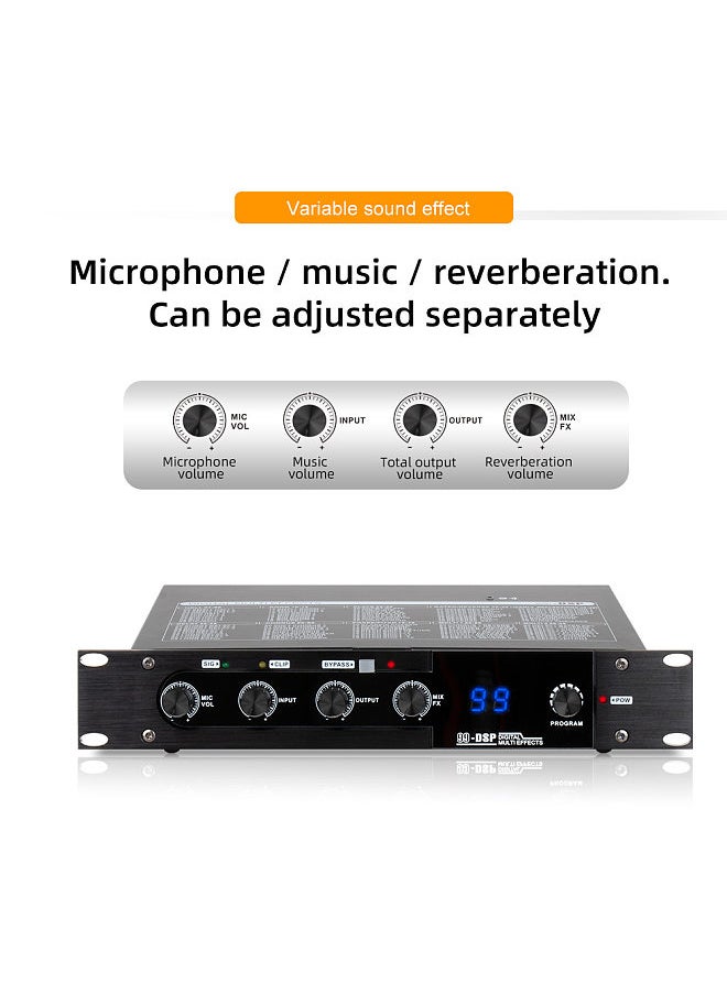 Generic - Professional Karaoke Mixer Reverberator 99 DSP Digital Audio Effector Stereoscopic Sound Effect KTV Microphone BT Reverberation Effector - Image 1