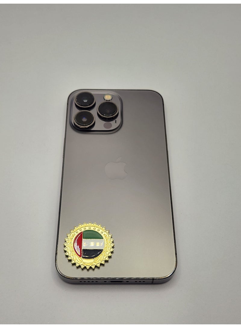 Acnor Dubai Flag Round Gold Stickers Sticker for Mobile, Laptop Accessories Fans Stickers Display for,I pad, Backpacks, and Collectors Walls, Doors, Cars, Trucks, Motorcycle - Image 4