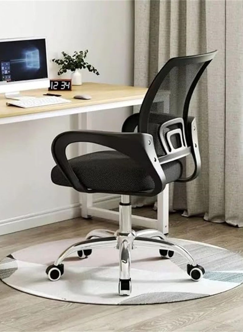 Office Chair Adjustable Height Ergonomic Chairs Mesh Computer Chair Office Desk Chair with Armrests 360 Degree Swivel Chair for Home - Image 1