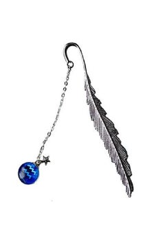 Generic Creative Metal Silver Feather Bookmark Design Pendant Aquarius Pendant 