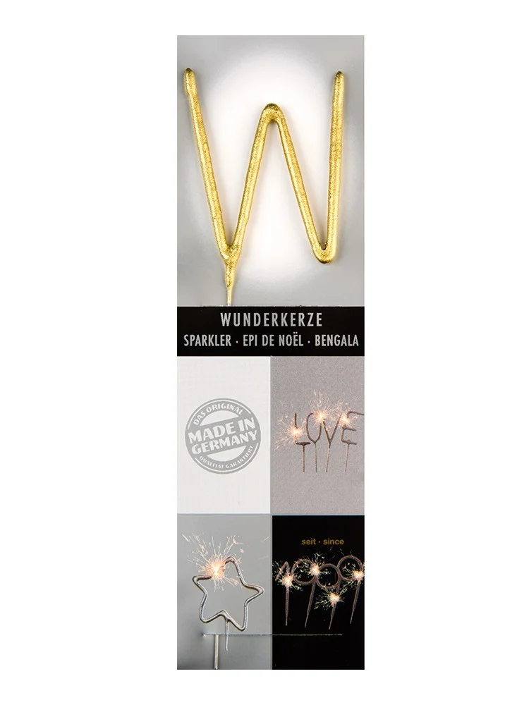 Wondercandle Gold Sparkler Candle W