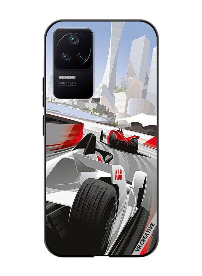 Protective Case Cover For Xioami Poco F4 GT F1 Car Racing Design Multicolour