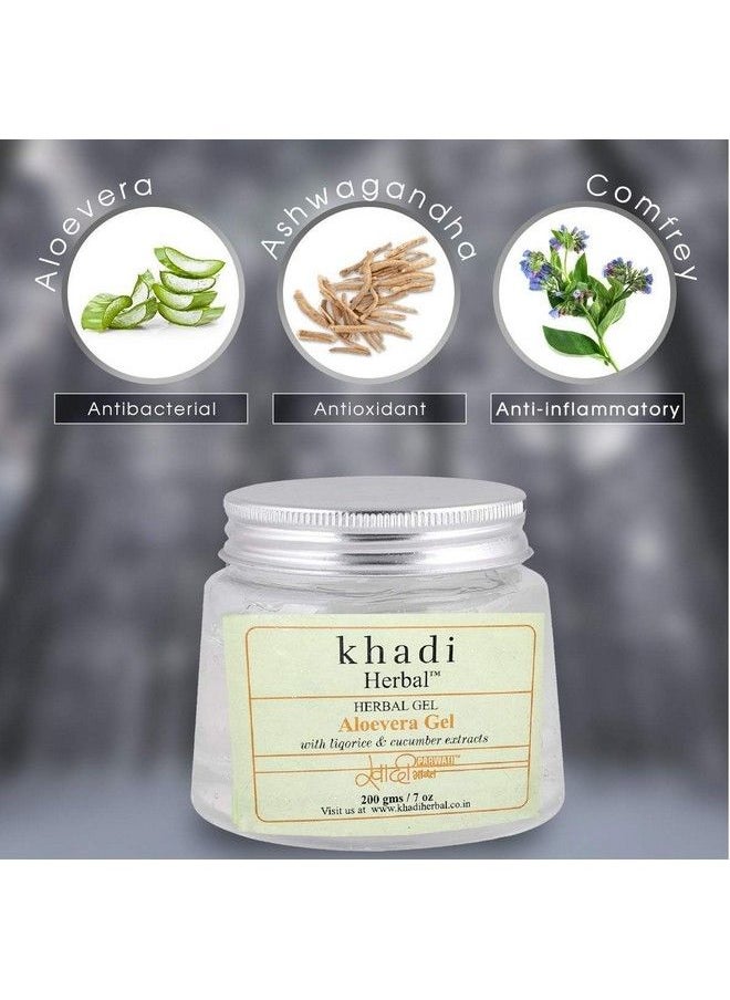 Khadi Swati - Khadi Herbal Aloevera Gel Transparent 200G - Image 1