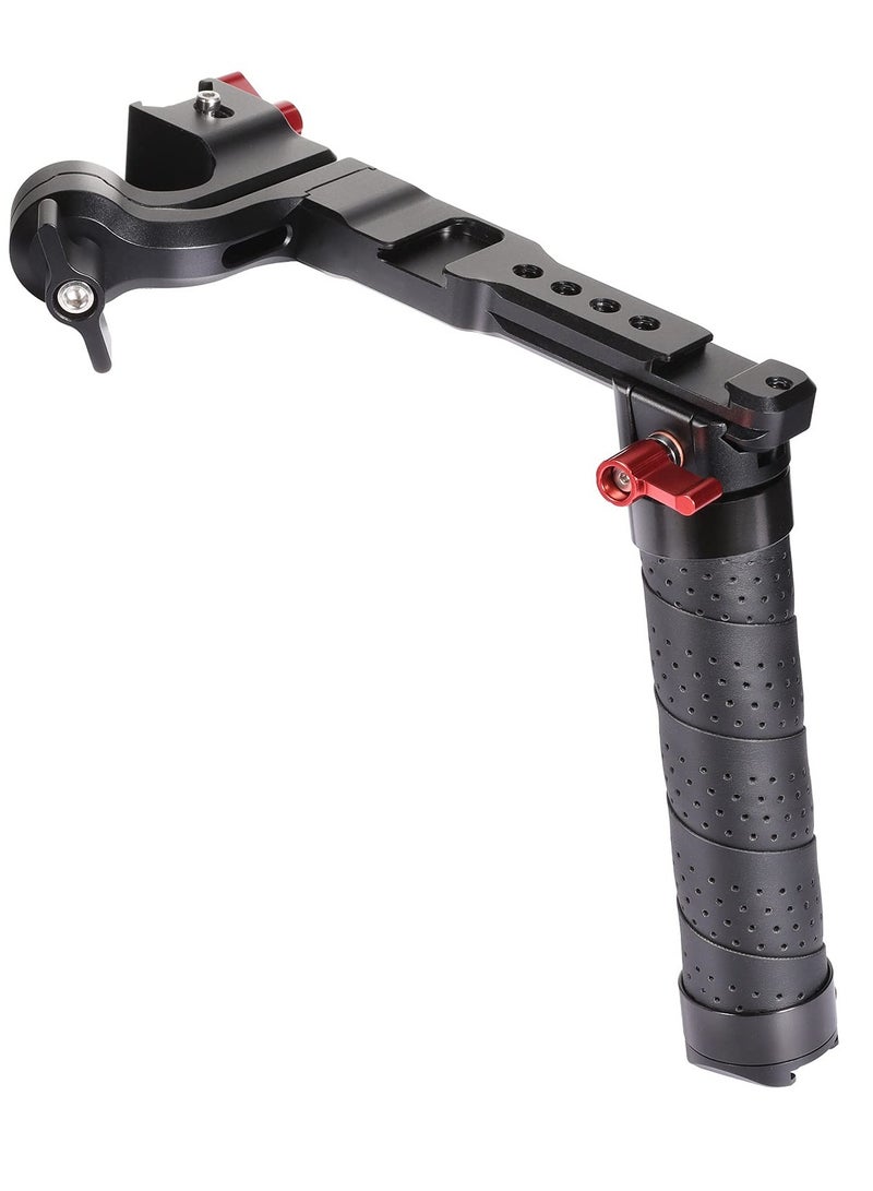 Zikra Foldable Handle Compatible with DJI RSC2 / RS 2 Gimbal Stabilizer, Inverted Holding Grip Video Shooting Accessories for Camera DSLR Cold Shoe Monitor Fill Light Mic Bracket Inverted Handheld - Image 2