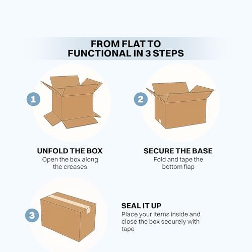 BonKaso 3 Ply Corrugated Boxes for Packaging | 7"x4"x3.5" (Pack of 40) | Brown Cardboard Packing Boxes for Shipping, Moving & Storage | Carton Boxes for Courier & Goods Transportation - Image 3
